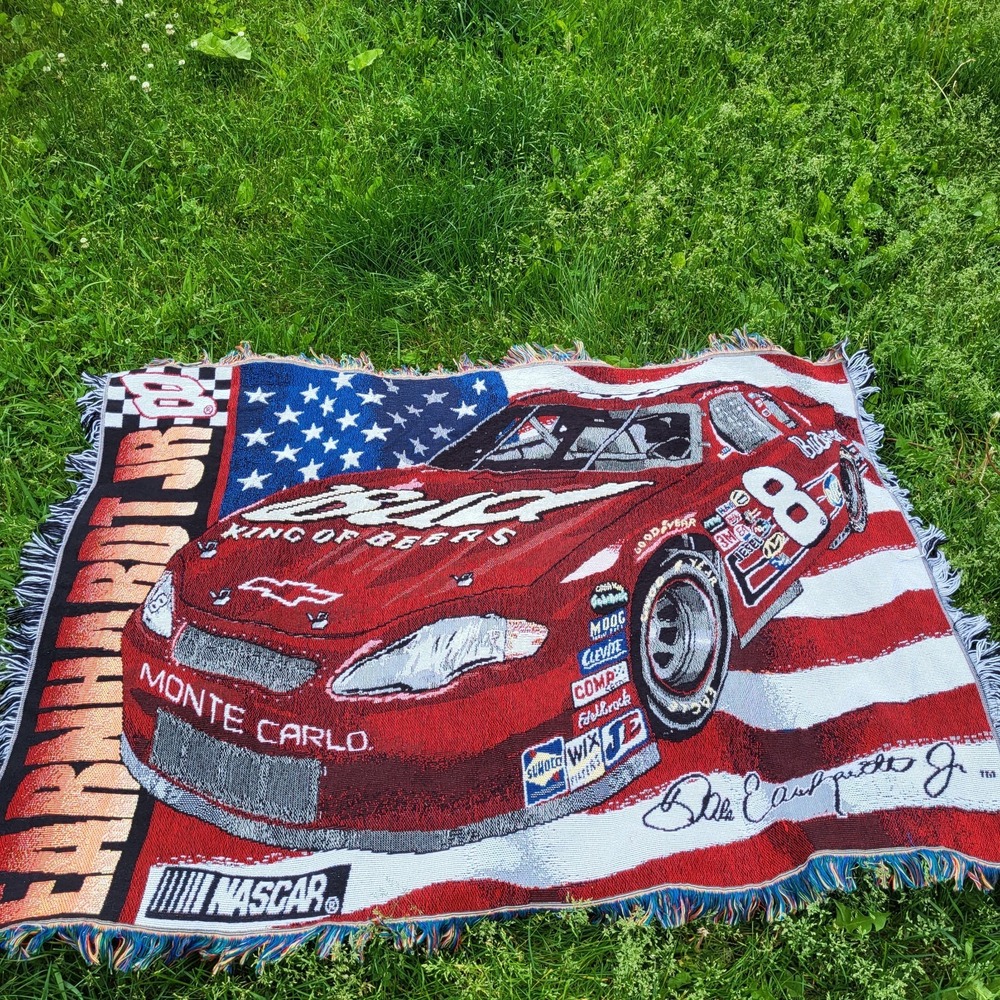 NASCAR Dale Earnhardt Jr #8 Tapestry Throw Blanket 56x42"